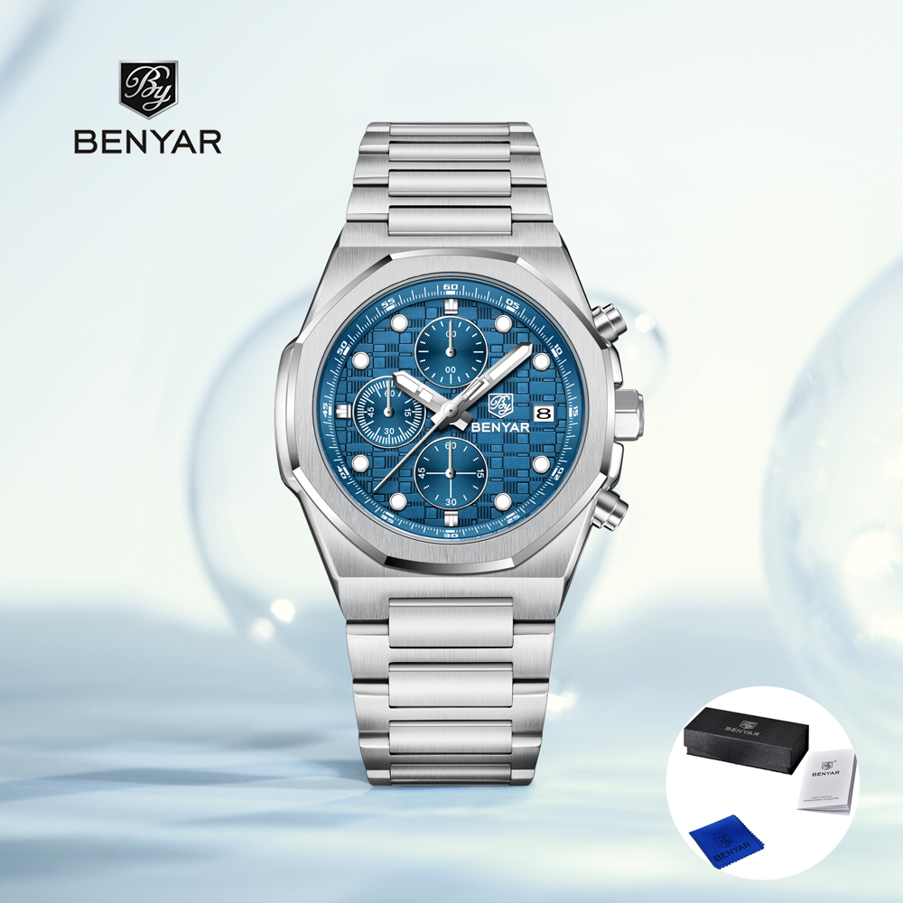 Luxury Watch Gift Box - 2023 Nieuwe BENYAR heren Horloges Top