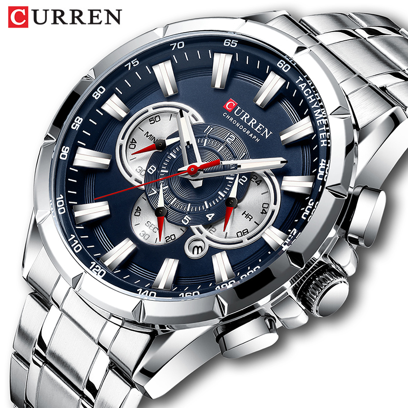 Luxury Watch Magazine - Curren Horloge Mannen Waterdichte Chronograaf Militaire