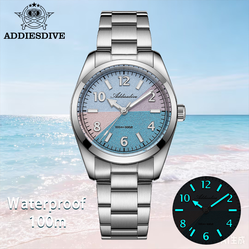 Luxury Watch Packaging Box - ADDIESDIVE Saffierglas Horloge Vrouwen Nieuwe Luxe
