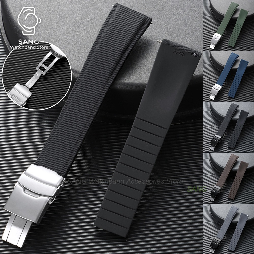 Luxury Watch With Rubber Strap - 20mm 21mm 22mm Fluororubber Horlogeband FKM