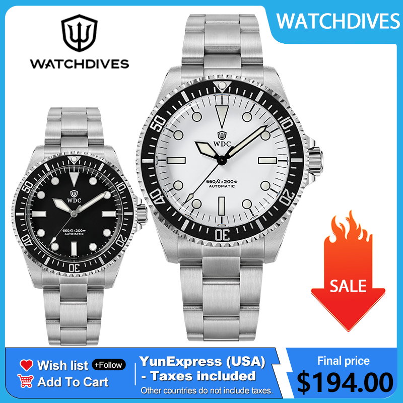 Diver Watch 300M - Watchdives WD5513B PT5000 Automatisch duikhorloge 200m