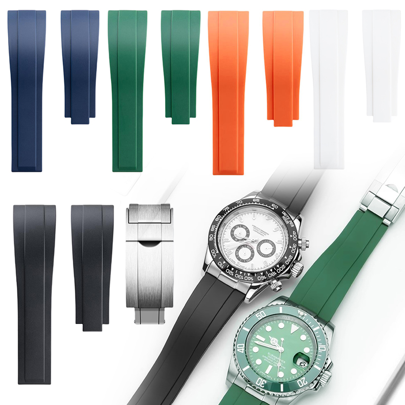 Luxury Watch With Rubber Strap - 20mm 21mm 22mm siliconen rubberen horlogeband
