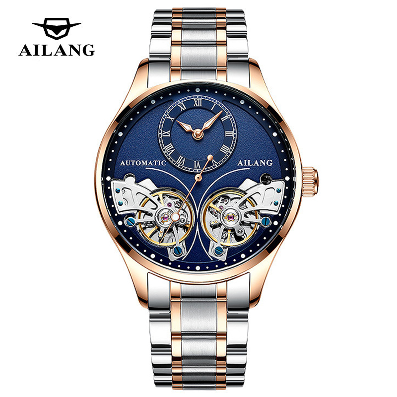Luxury Watch Winder - AILANG Gloednieuw mode dubbel tourbillon horloge