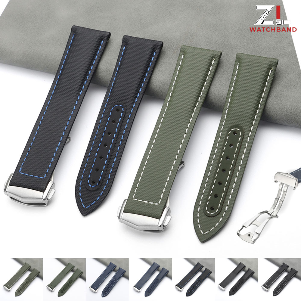 Omega Watch Seamaster - 20mm 21mm 22mm Nylon Zeildoek Bandjes