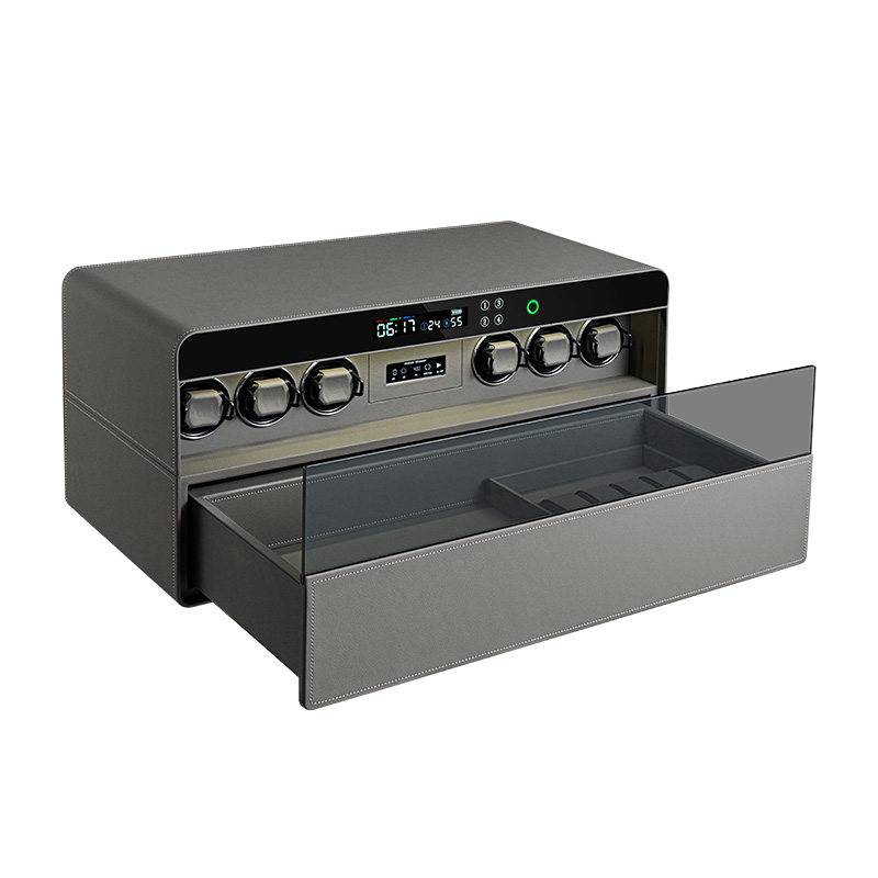 Luxury Watch Safe - Fabrieksdirecte verkoop Luxe Zwarte Vingerafdrukhorloge-opwinderkluis met