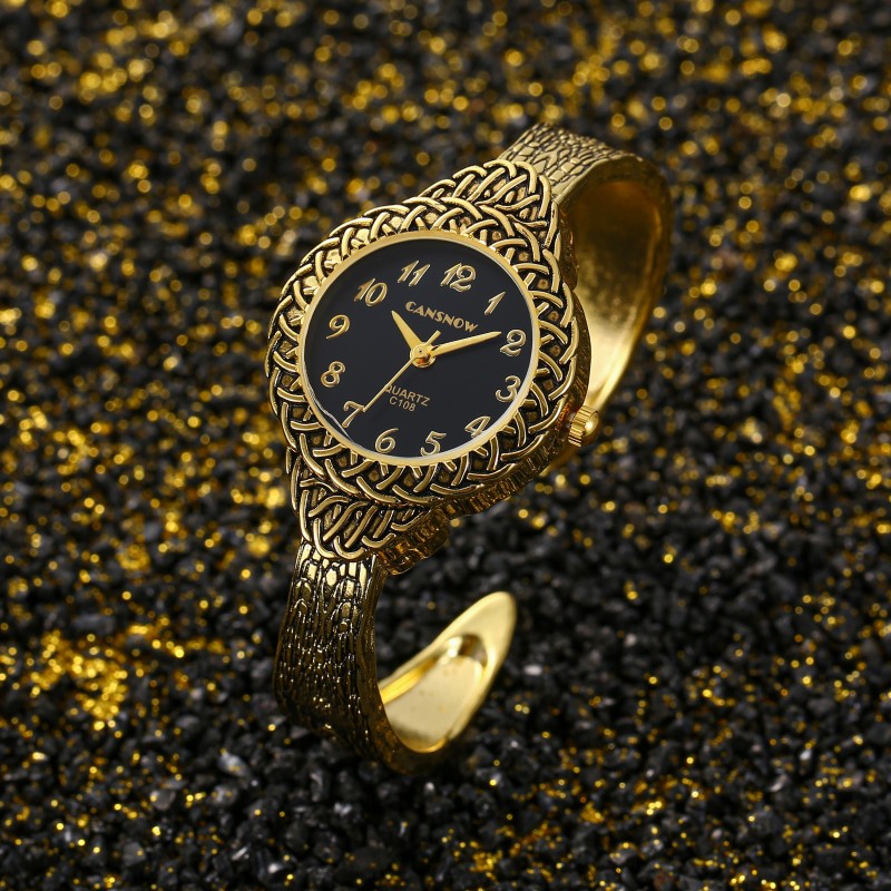 Luxury Watch Female - CANSNOW Merk Luxe Mode Gouden Dames