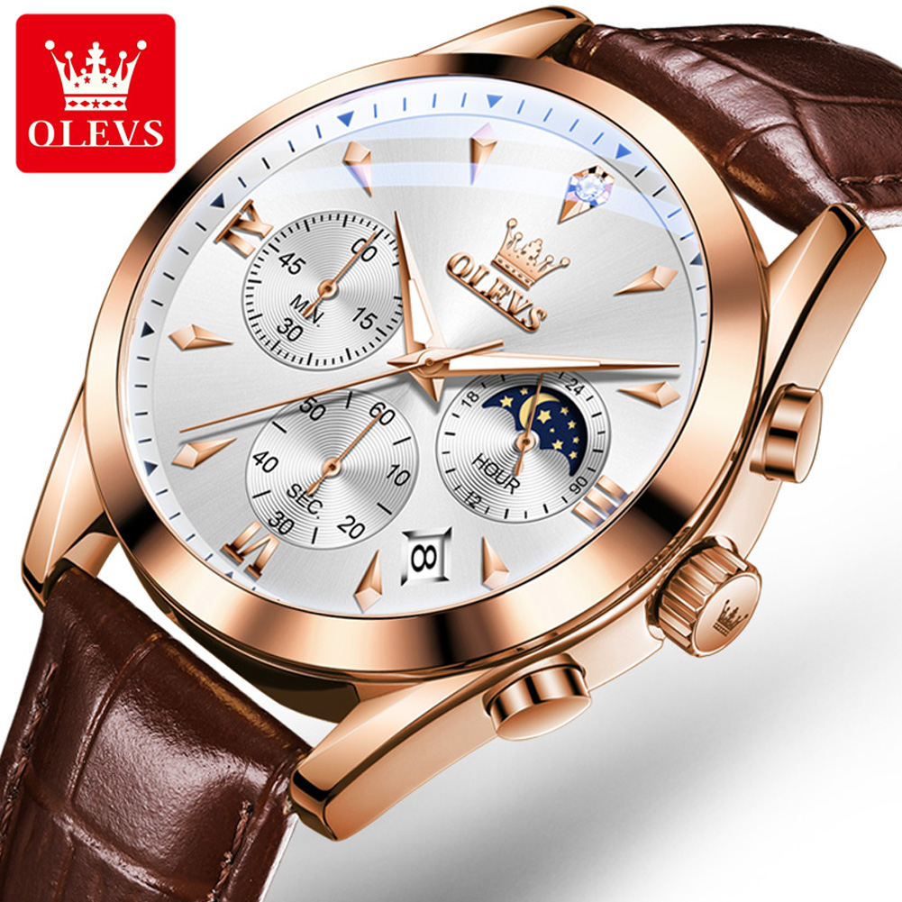 Luxury Watch Magazine - OLEVS Gloednieuwe Mode Quartz Horloge Mannen