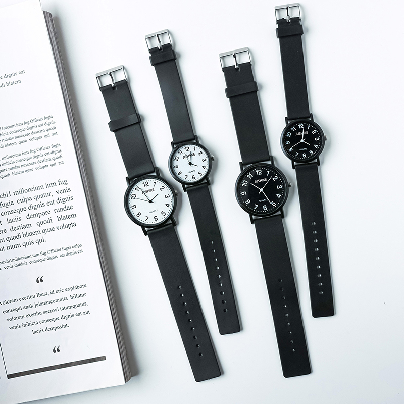 Luxury Watch Female - Eenvoudige zwarte horloge quartz horloges voor