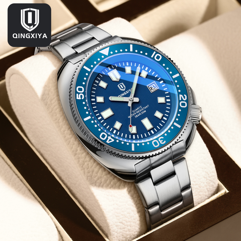 Luxury Watch Magazine - QINGXIYA Merk Mode Klassieke Blauwe Quartz