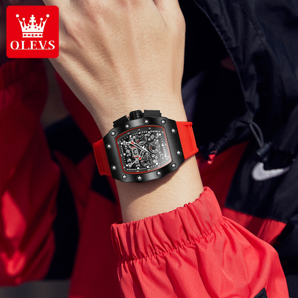 OLEVS 3608 Chronograaf Quartz  - Luxury Watch With Rubber Strap recensie en prijs