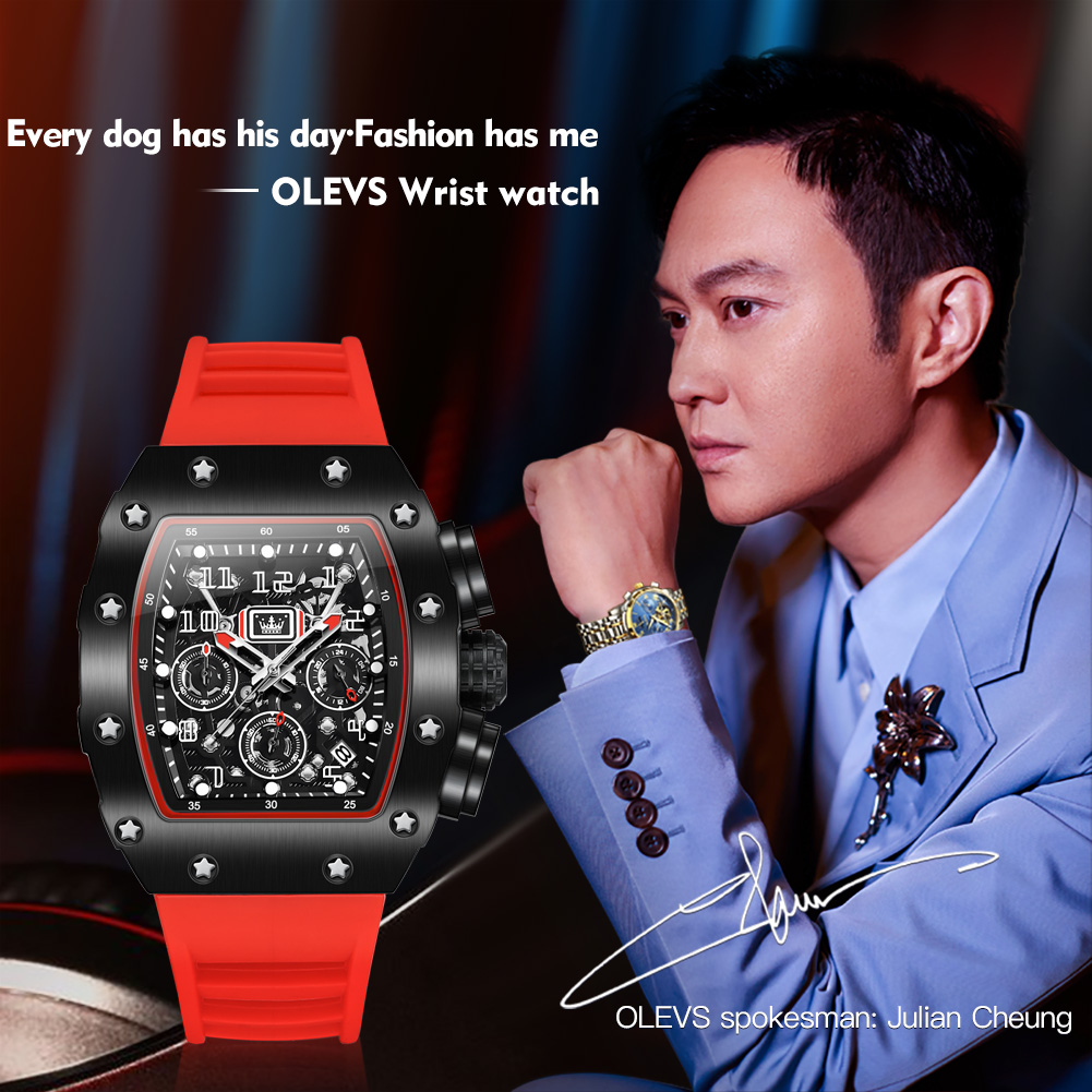 OLEVS 3608 Chronograaf Quartz  - Luxury Watch With Rubber Strap recensie en prijs