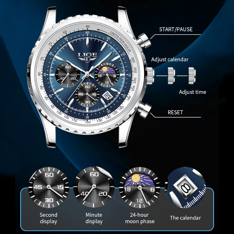 Lige Merk Luxe Quartz Man Horl - Luxury Watch Magazine recensie en prijs