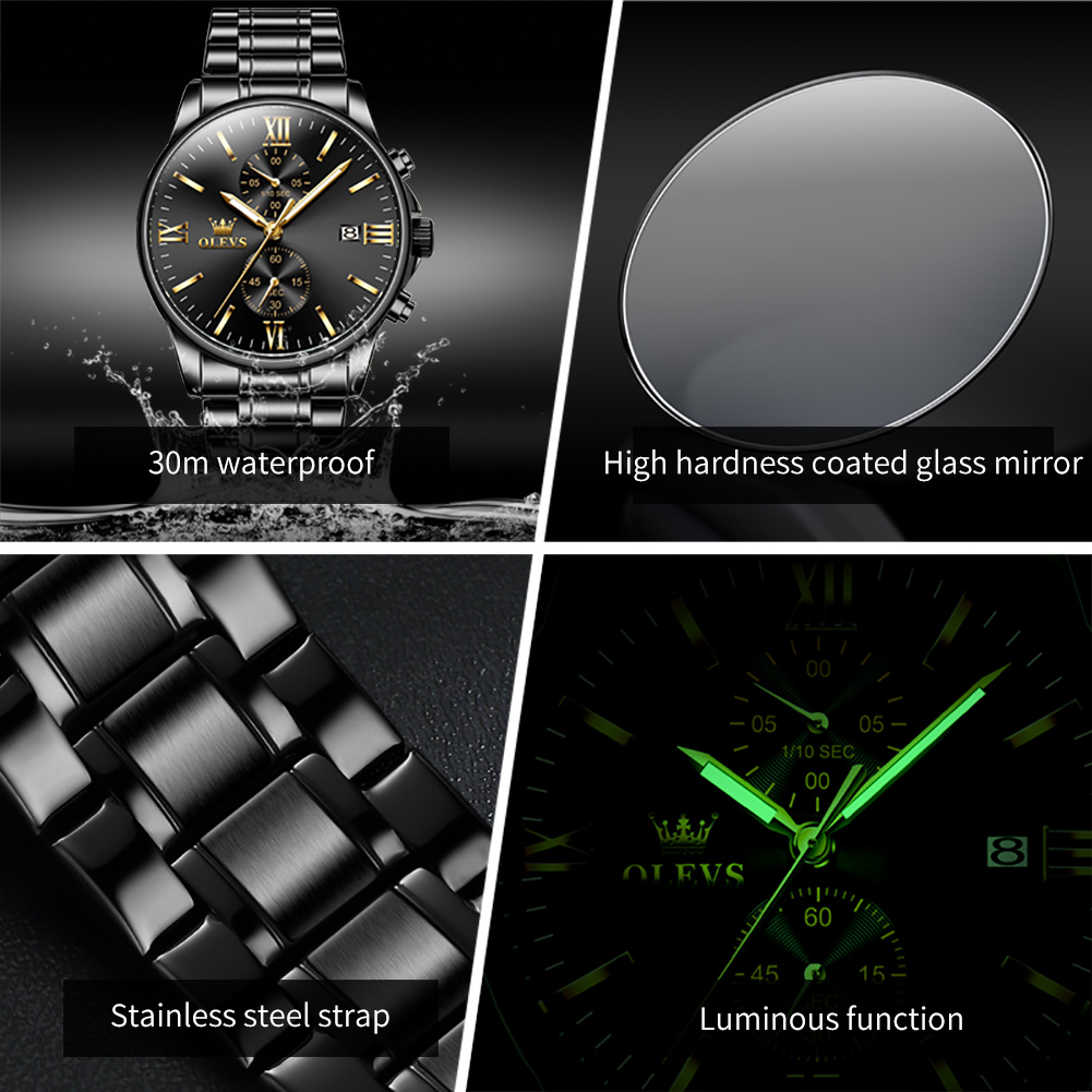 OLEVS 2886 Klassiek Zwart Quar - Luxury Watch Magazine recensie en prijs
