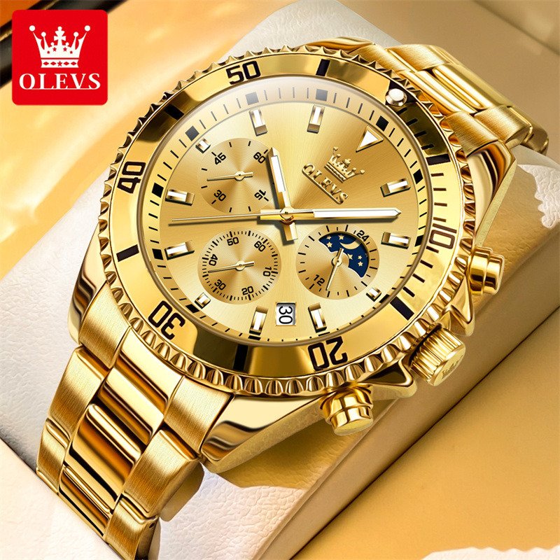 Olevs Horloge Heren Topmerk Lu - Luxury Watch Magazine recensie en prijs