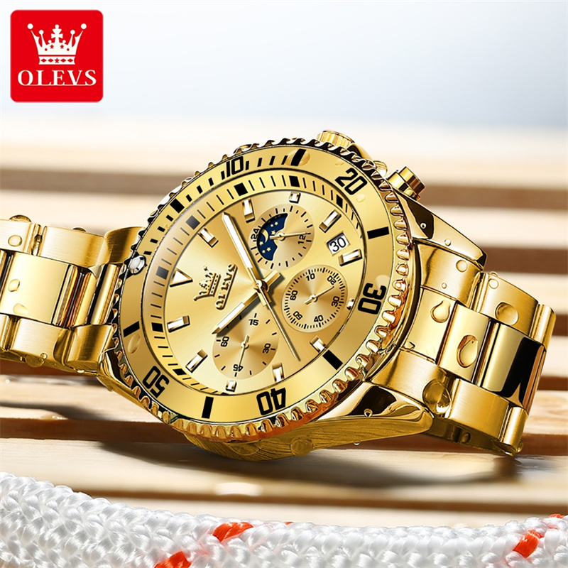 Olevs Horloge Heren Topmerk Lu - Luxury Watch Magazine recensie en prijs