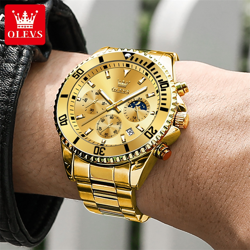 Olevs Horloge Heren Topmerk Lu - Luxury Watch Magazine recensie en prijs