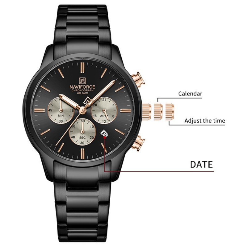 NAVIFORCE Heren Quartz Chronog - Luxury Watch Gift Box recensie en prijs