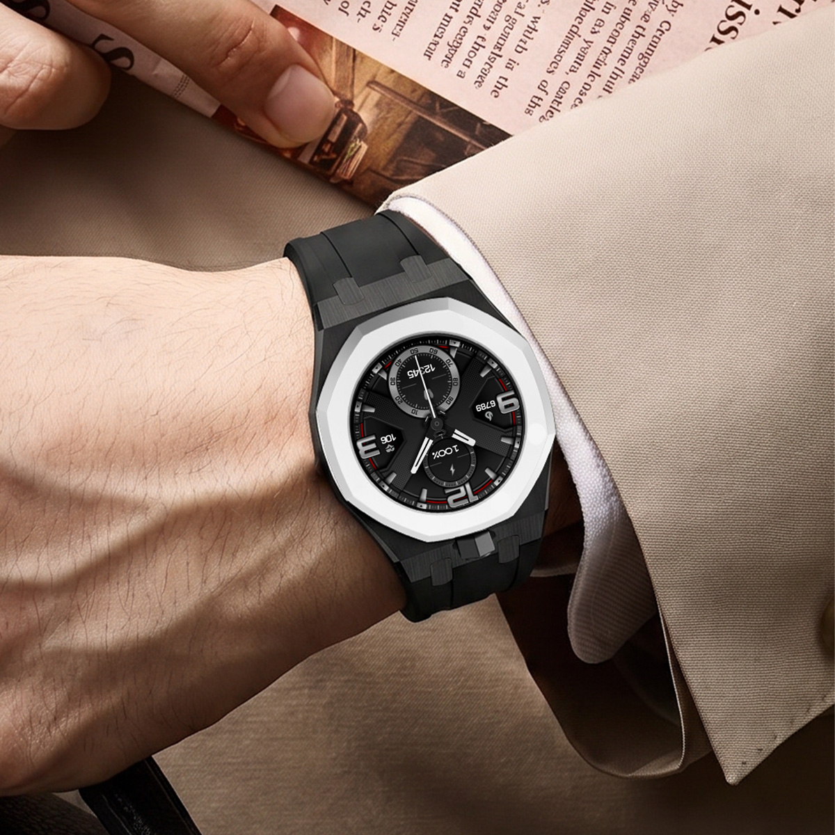 Luxe modificatiekit voor Swatc - Luxury Watch With Rubber Strap recensie en prijs