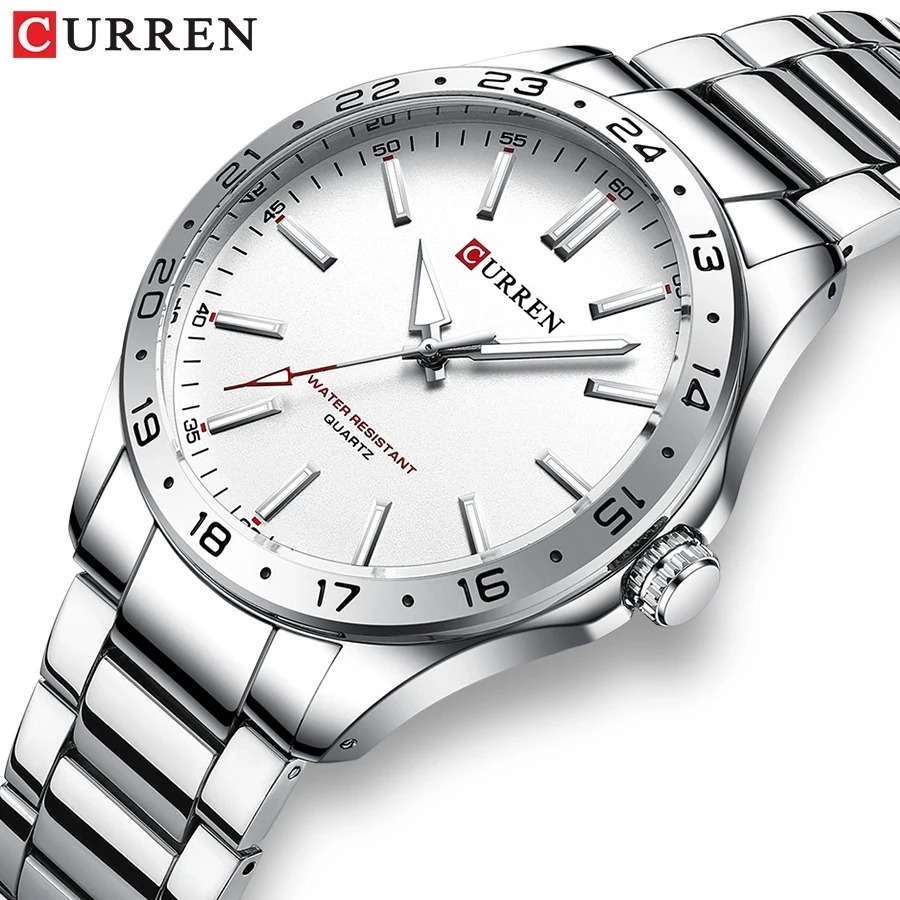 CURREN 8452 Zilverwit cadeau q - Luxury Watch White recensie en prijs