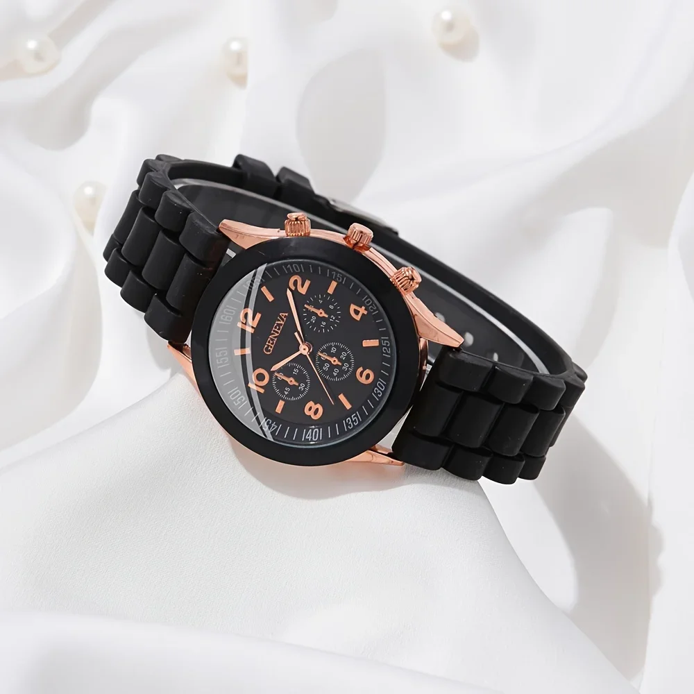 2 stuks luxe dameshorloge set  - Luxury Watch With Rubber Strap recensie en prijs