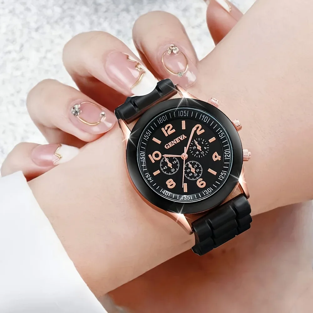 2 stuks luxe dameshorloge set  - Luxury Watch With Rubber Strap recensie en prijs