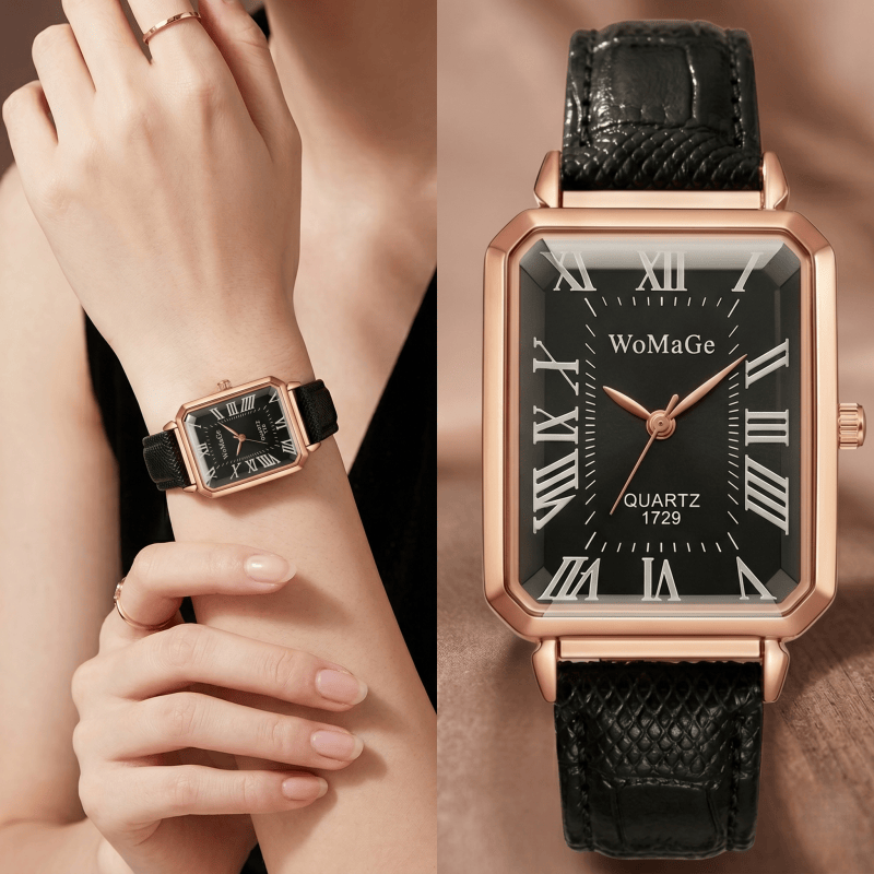 Mode rechthoekige quartzhorlog - Luxury Watch Female recensie en prijs