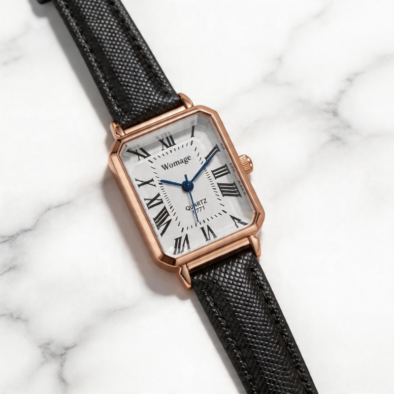 Mode rechthoekige quartzhorlog - Luxury Watch Female recensie en prijs