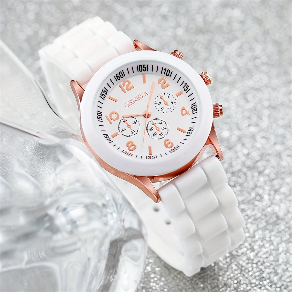 2 stuks luxe dameshorloge set  - Luxury Watch With Rubber Strap recensie en prijs