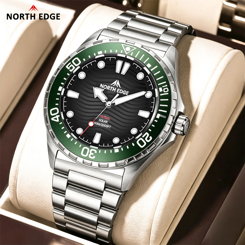 NORTH EDGE TRITON Solar Duikho - Diver Watch 300M recensie en prijs