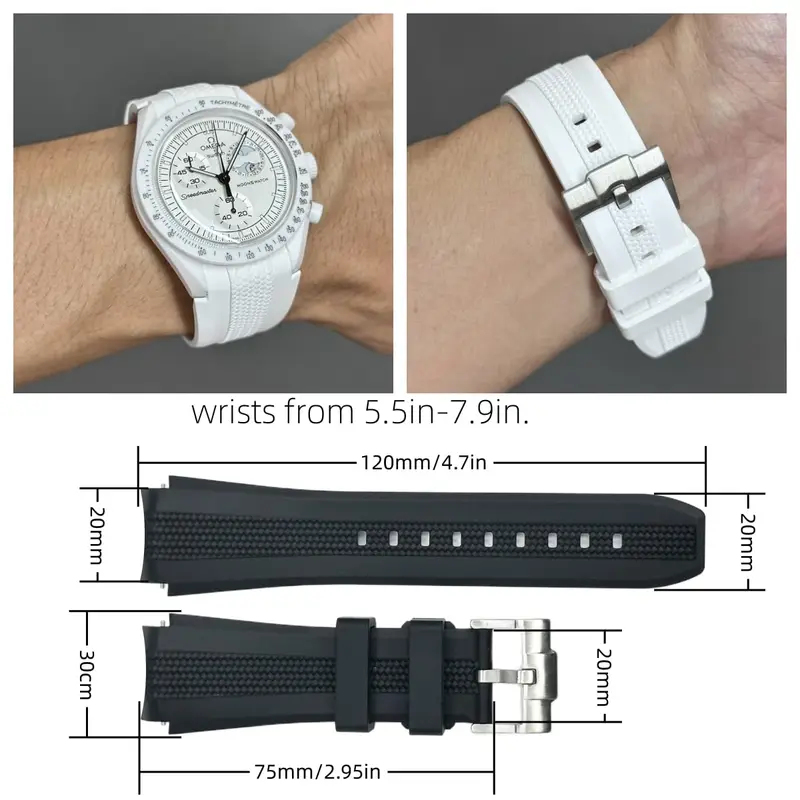 20 mm gebogen uiteinde zonder  - Omega Watch Seamaster recensie en prijs