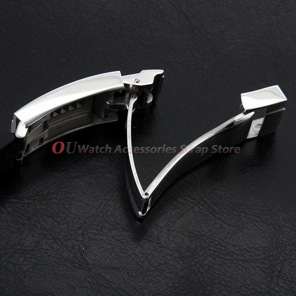 9mmx16mm roestvrijstalen vouws - Luxury Watch Uk recensie en prijs