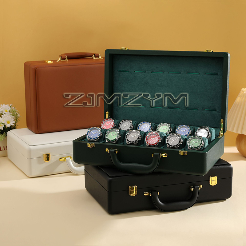 Horlogebox met 12 vakken voor  - Luxury Watch Gift Box recensie en prijs